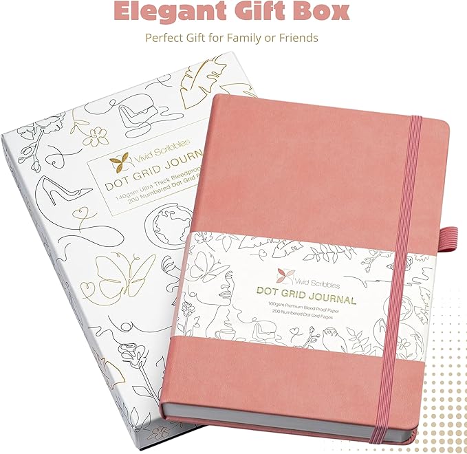 Bullet Dotted Journal – 140gsm Bleed Proof Thick White Paper – 200 Numbered Dot - Image 4