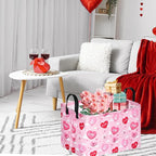 FUULOXE Rectangular Valentines Basket Storage Bin - Image 2
