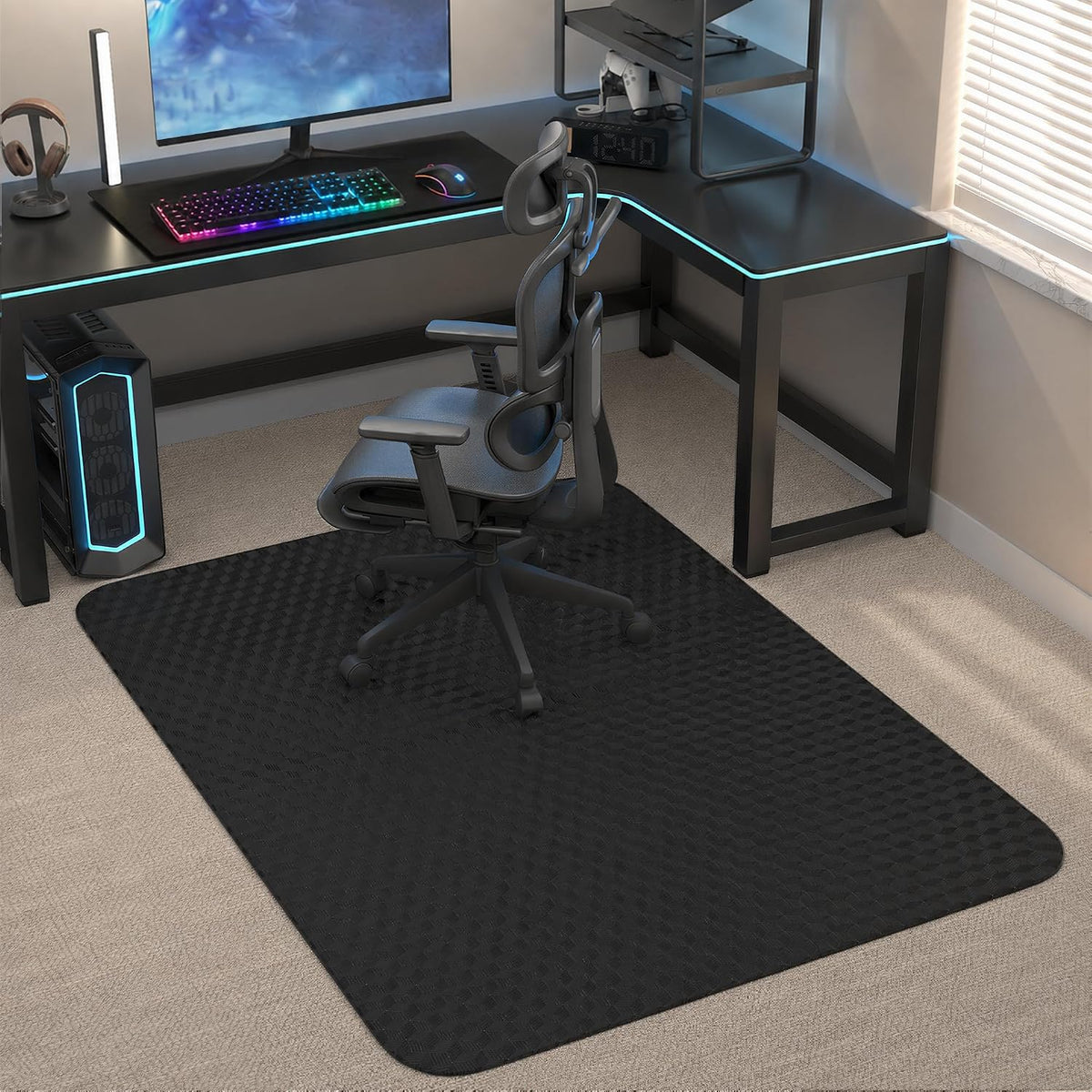 Office Chair Mat for Low Pile Carpet, 48" x 60" Clear Plastic