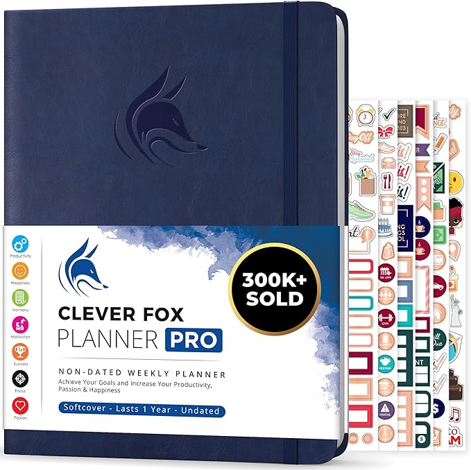 Clever Fox Planner PRO – Weekly & Monthly Life Planner to Increase Productivity by CleverFox