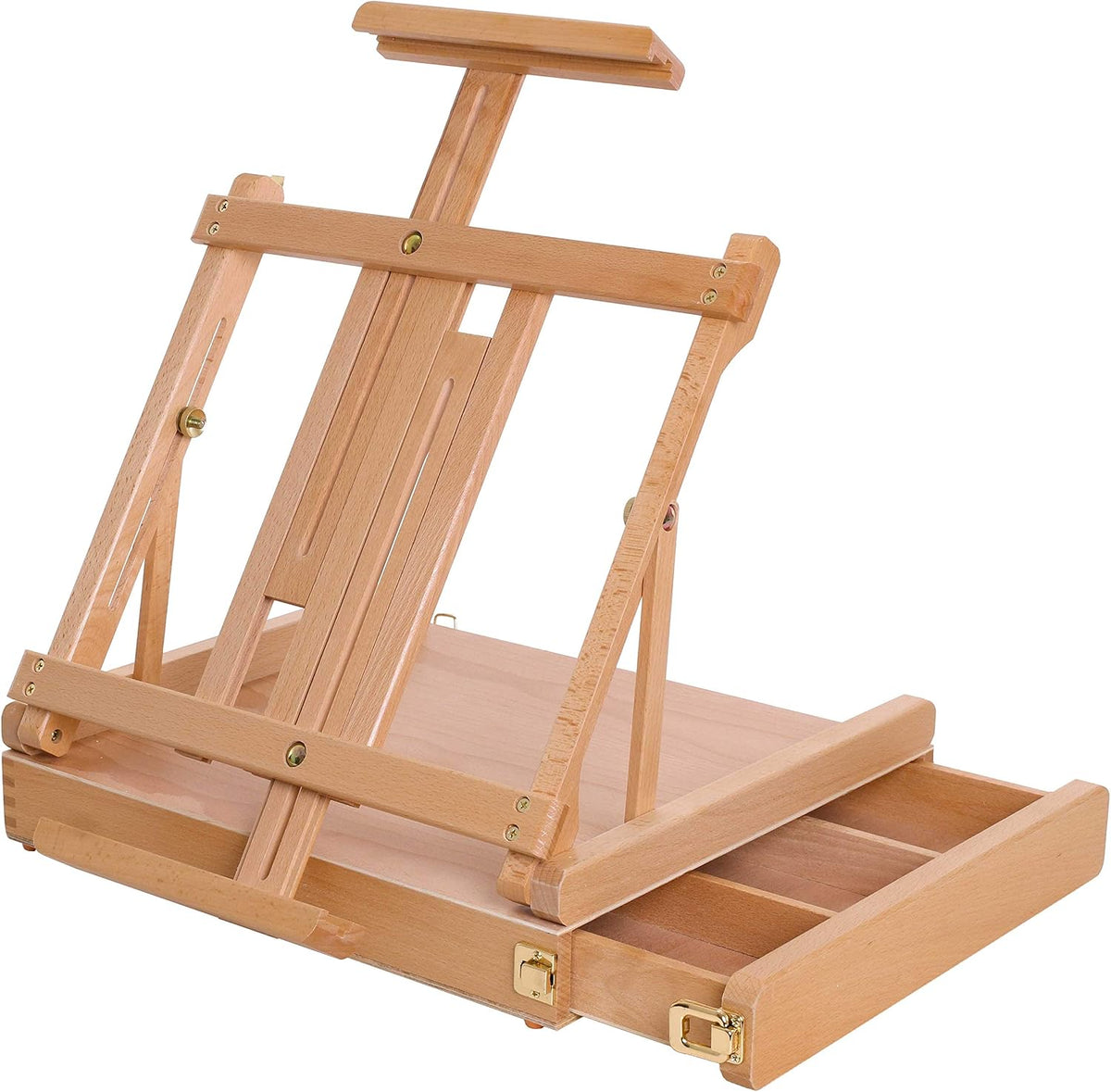u.s. art supply large adjustable wooden desktop easel, main product view