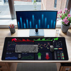 iCasso Day Trading Mouse Pad, Desk Mat, XXL Large Desk Pad, Non-Slip Rubber by iCasso