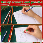 JULMELON 72PCS Christmas Party Favors Set, Pencils - Image 4