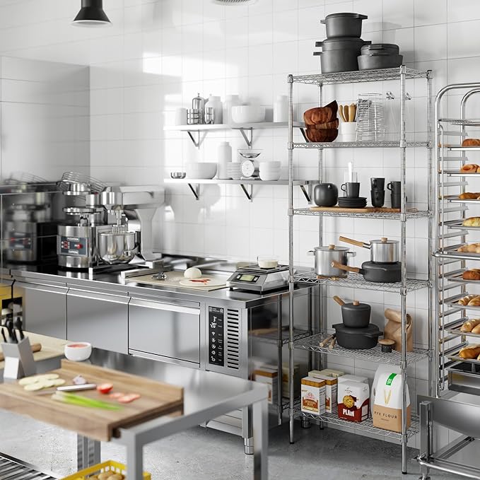 Regal Altair 14" Deep x 30" Wide x 86" Height Wire Shelving Kit | 6-Tier | NSF - Image 2