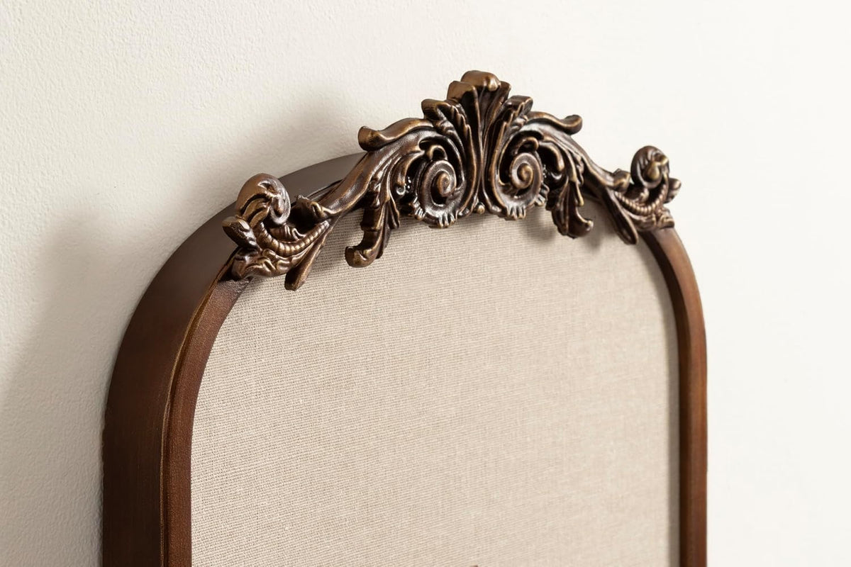 Kate and Laurel Arendahl Framed Ornate Vintage Arch Pinboard for Wall