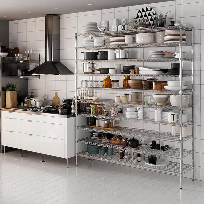 Regal Altair 18" Deep x 72" Wide x 86" Height Wire Shelving Kit | 10-Tier | NSF - Image 2