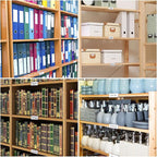 Weysat 250 Pcs Wood Shelf Label Holders Clear Plastic Price Tag 2.4 in L x 1 in - Image 7