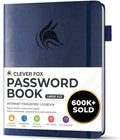 Clever Fox Password Book with alphabetical tabs. Internet Address Organizer by CleverFox