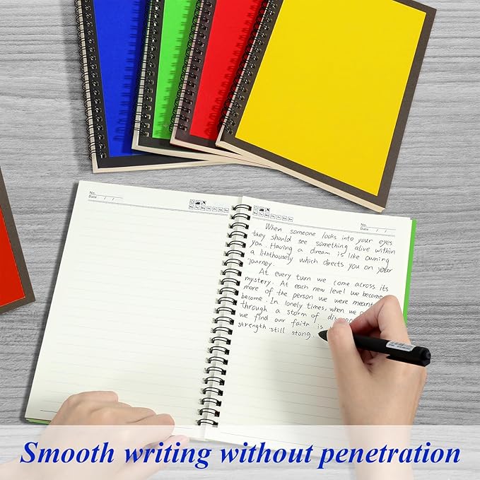Leelosp 12 Pack Small Spiral Notebook A5 Lined College Ruled Spiral Journal - Image 4
