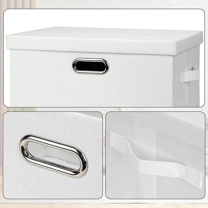 Graciadeco Large 17" 36 Quart Collapsible Stackable Storage Bins - Image 6
