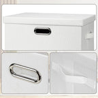 Graciadeco Large 17" 36 Quart Collapsible Stackable Storage Bins - Image 6