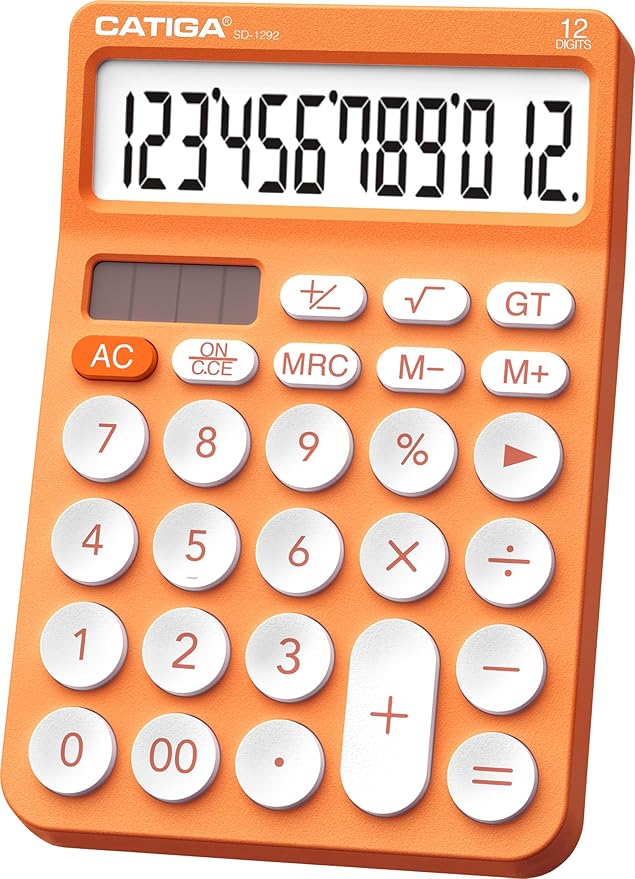 CATIGA 12 Digit Desktop Calculator Basic Desk Calculator by CATIGA