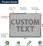 Custom Sign, Custom Street Sign, 11 Font Colors, 13 Font Styles, 4 Hole Options - Image 6