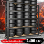 72" h storage shelves,storage shelves heavy duty,2400lbs metal showing dimensions
