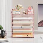 Subekyu 6 Tier Office File Paper Desk Tray Organizer - Image 3