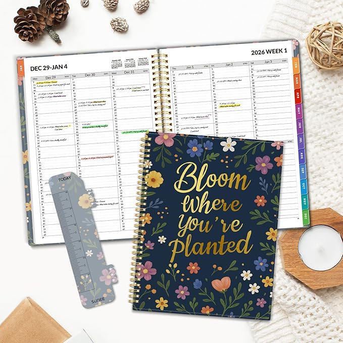 SUNEE 2026 Appointment Book, Quarter-Hourly, Weekly & Monthly - Image 7