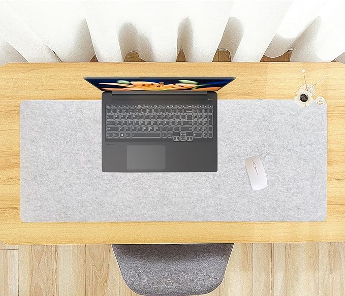 DAWNTREES Felt Desk Pad, Large Keyboard Mat, Wool Desk Mat, Extra Large Felt - Image 8
