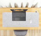 DAWNTREES Felt Desk Pad, Large Keyboard Mat, Wool Desk Mat, Extra Large Felt - Image 8