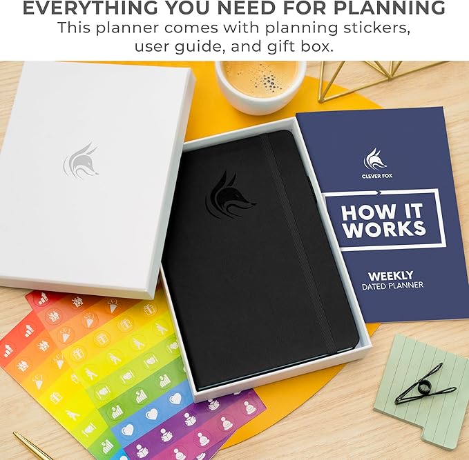 Clever Fox Dated Planner 2026-2027 – Weekly Life Planner Notebook - Image 3