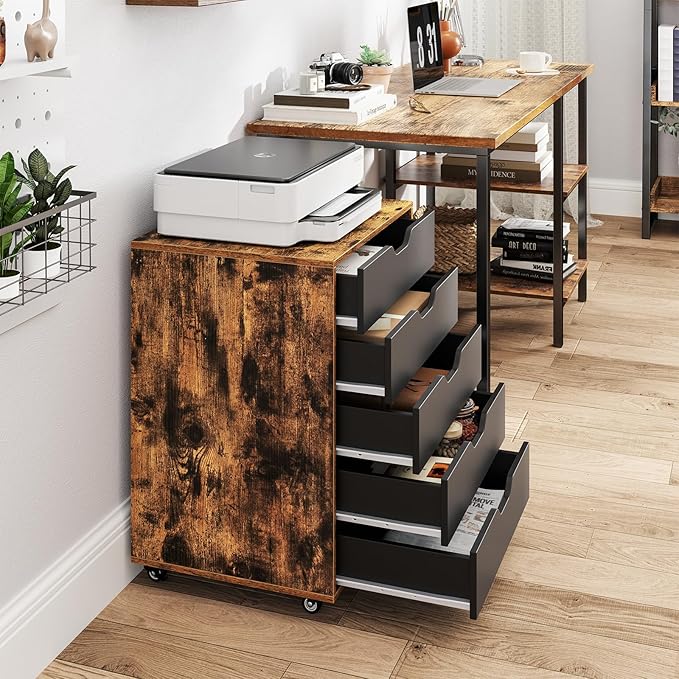 Giantex 5-Drawer Storage Cabinet - Image 4