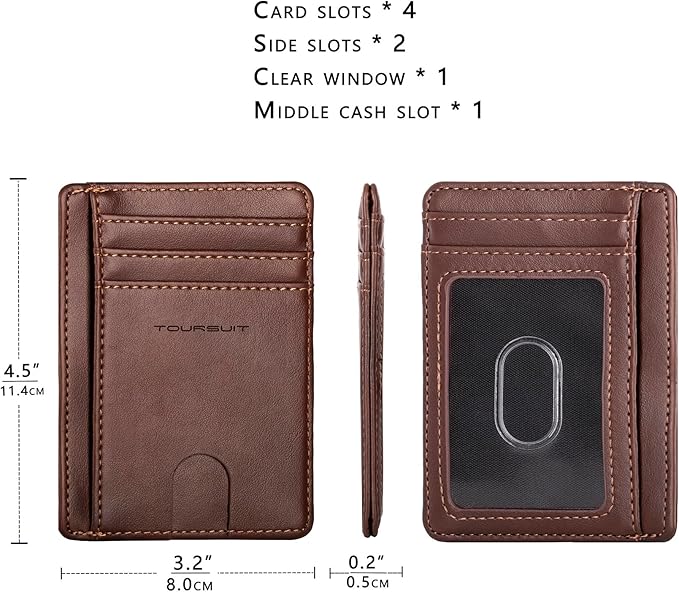 TOURSUIT Travel Minimalist Slim Front Pocket Wallet - Image 4
