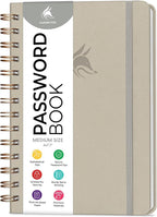Clever Fox Password Book Spiral – Internet Address & Password Organizer by CleverFox