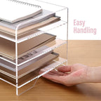 SANRUI Acrylic Paper Organizer Letter Tray - Image 5