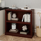 Bevfint 30" Bookcase, 2-Tier Display Shelves Open Storage Organizer, Book Case - Image 6
