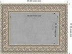 Amanti Art Silver Framed Magnetic Board 19x25 Small Vision Board - Image 2
