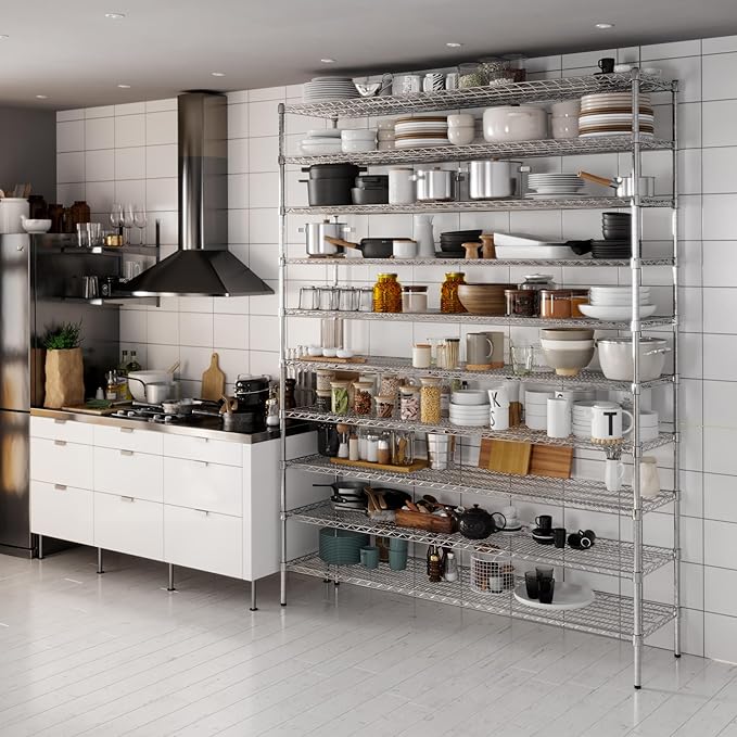 Regal Altair 18" Deep x 72" Wide x 96" Height Wire Shelving Kit | 10-Tier | NSF - Image 2