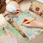 TaoBary 160 Pcs Stationery Paper Set 50 Double Sided Stationery Papers - Image 3