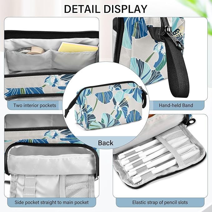 Bolaz Big Capacity Pencil Pen Case Pouch Bag School College Office Organizer - Image 4