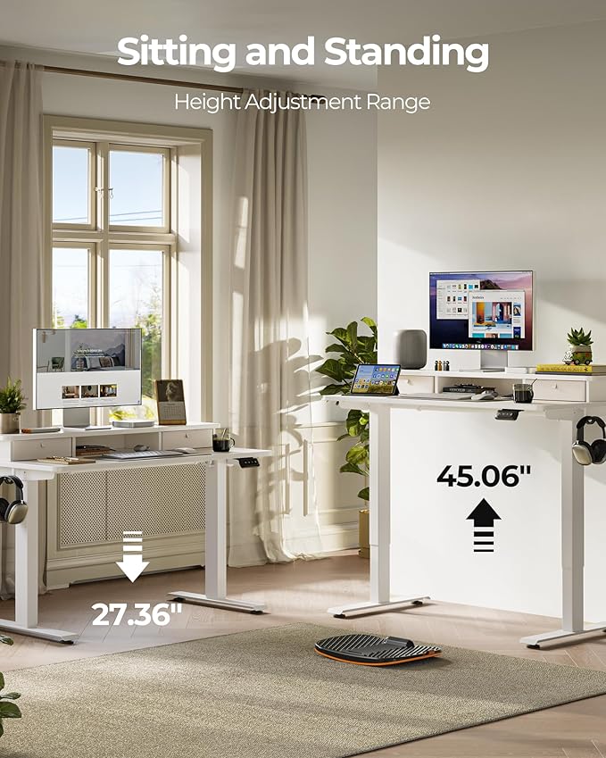 FEZIBO 48 x 24 Inch Height Adjustable Electric Standing Desk - Image 5