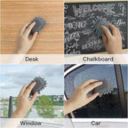 SITHON 4 Pieces Magnetic Microfiber Shag Whiteboard Eraser, Washable Microfiber - Image 5