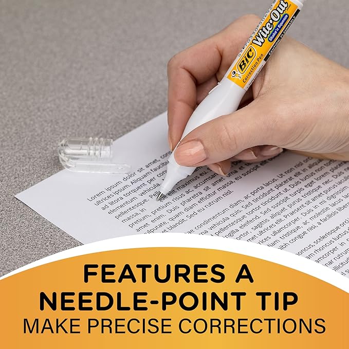 BIC Wite-Out Brand Shake 'n Squeeze Correction Pen, 8 ML Correction Fluid - Image 9