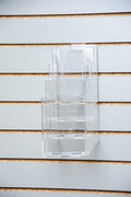 Clear-Ad - LHF-Z104 - Acrylic Slant Back 4 Tier Trifold Brochure Display w/Z-bar