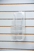 Clear-Ad - LHF-Z104 - Acrylic Slant Back 4 Tier Trifold Brochure Display w/Z-bar by Clear-Ad