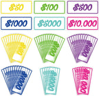 50 Pcs Cash Stuffing Placeholder for Envelopes Binder Pocket Cash Stuffing Placeholder Place Holder for 100 Envelopes Money Saving Challenge(Classic)