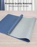 Leather Desk Pad Protector, Large Mouse Mat, Non-Slip Waterproof PU Leather - Image 2
