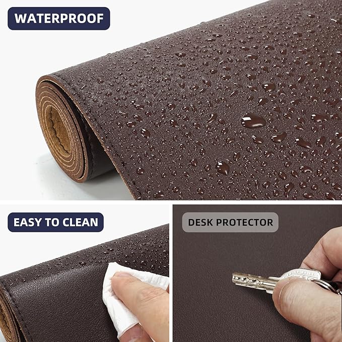 Leather Double-Sided Desk Pad - Image 3