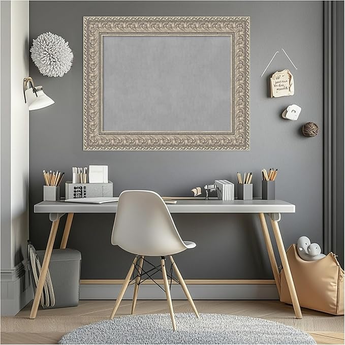 Amanti Art Silver Framed Magnetic Board 25x31 Medium Vision Board - Image 7