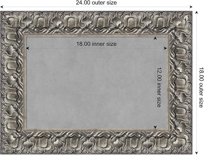 Amanti Art Silver Framed Magnetic Board 18x24 Small Vision Board - Image 3