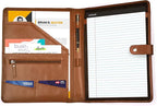 LEATHER VILLAGE Portfolio Professional Organizer – Carbon Fiber Genuine Leather - Image 2