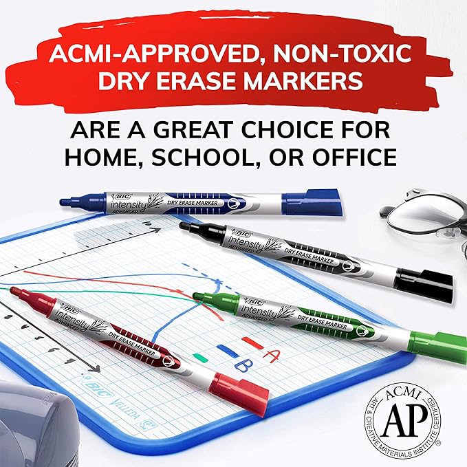 BIC Magic Marker Dry-Erase Markers, Pocket Style, Bullet Point - Image 4
