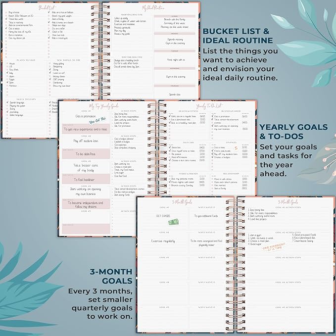 PLANBERRY Large Hourly Schedule Planner Premium – Undated Organizer - Image 5