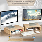 TEAMIX Wood Monitor Stand Riser - Image 6