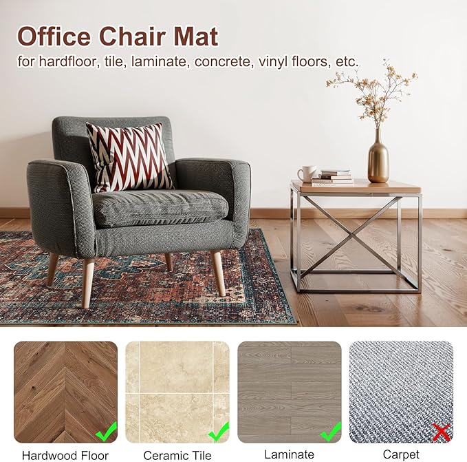 Anidaroel 46"x72" Large Chair Mat - Image 2