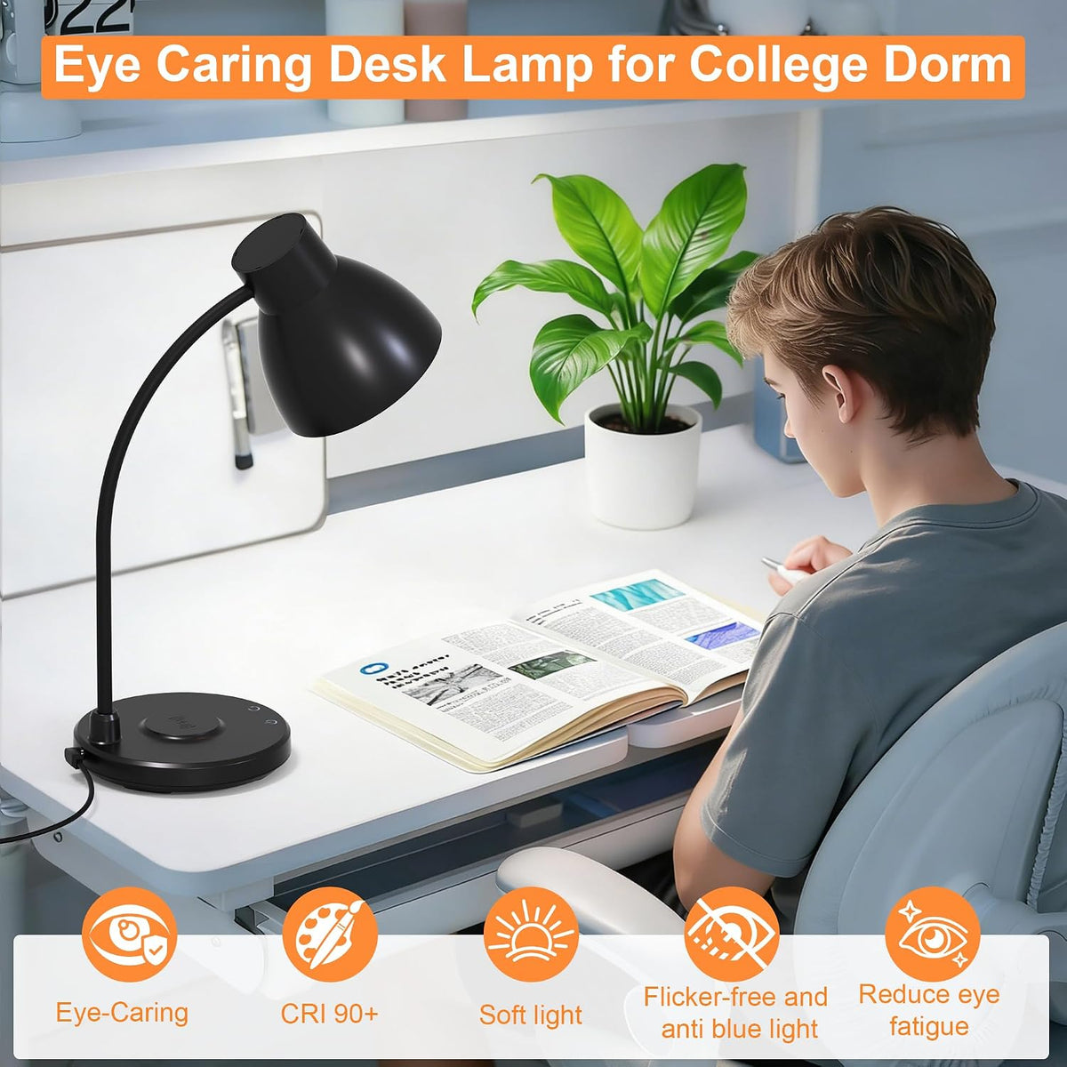 led desk lamp for home office with wireless, package contents