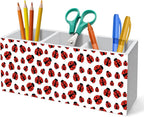 HUKINE Red Ladybug Pen Holder for Desk Decoration, Ladybug Gifts for Women by Unknown