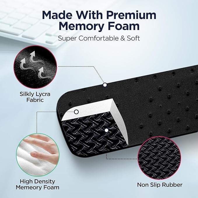 EdgeRest PostureUp L-Shaped Desk Long Wrist Rest Elbow, Forearm & Wrist Comfort - Image 3